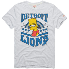 Detroit Lions Homage x The Simpsons Unisex Tri-Blend T-Shirt White - NFL