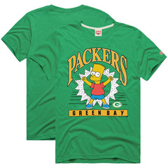 Green Bay Packers Homage x The Simpsons Unisex Tri-Blend T-Shirt Green - NFL