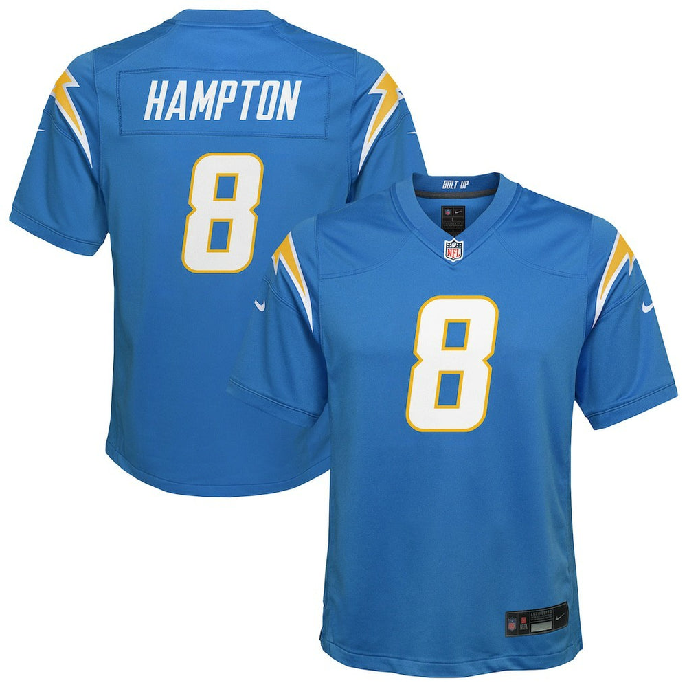 Omarion Hampton Los Angeles Chargers Youth Team Game Jersey Powder Blue - Nike