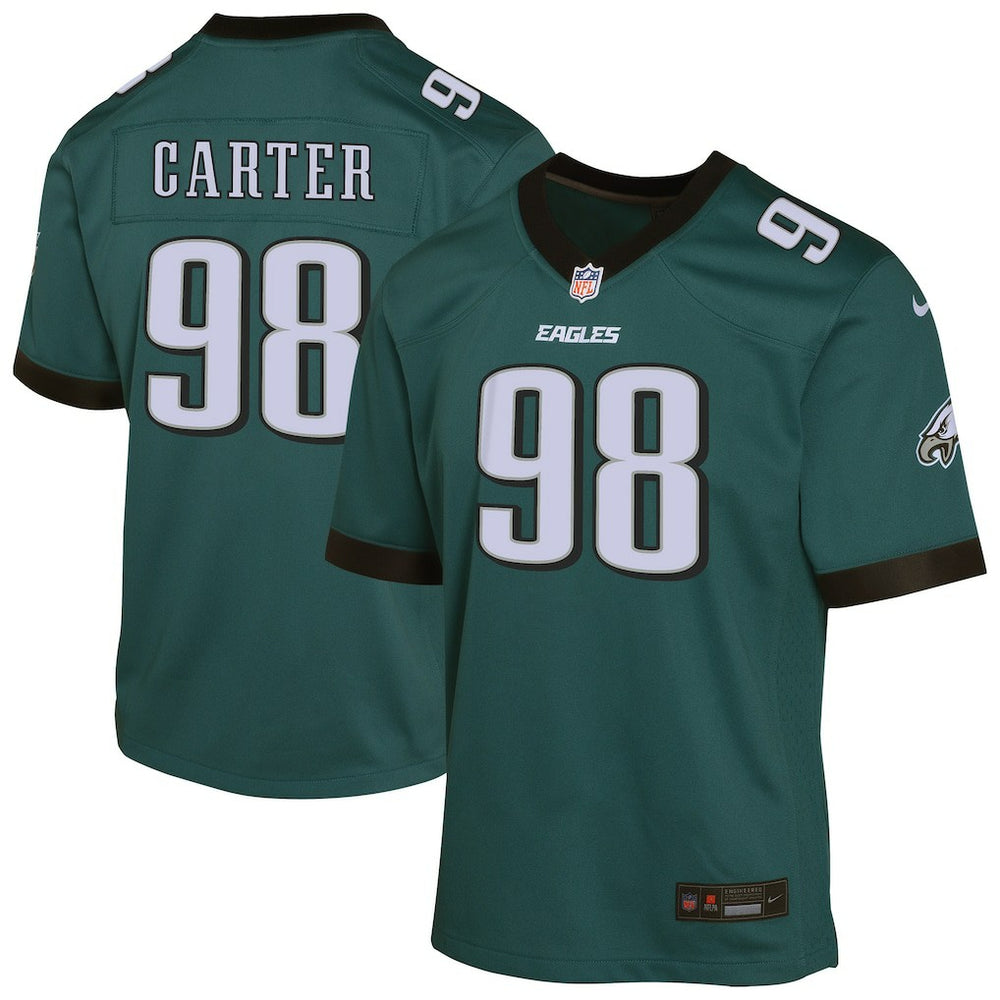 Jalen Carter Philadelphia Eagles Youth Game Player Jersey Midnight Green - Nike