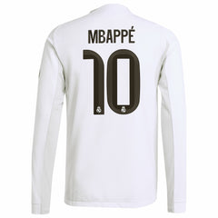 Adidas Kylian Mbappé Real Madrid 2025/26 Home Long Sleeve Player Jerseys - White