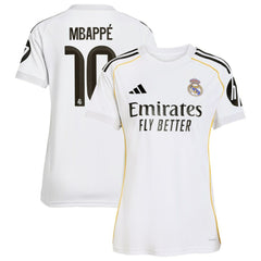 Adidas Kylian Mbappé Real Madrid Women's 2025/26 Home Replica Player Jerseys - White