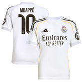Adidas Kylian Mbappé Real Madrid Youth 2025/26 Home Replica Player Jerseys - White