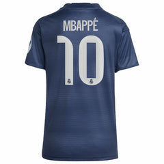 Adidas Kylian Mbappé Real Madrid Women's 2025/26 Away Replica Player Jerseys - Blue