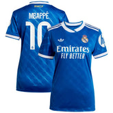 Adidas Kylian Mbappé Real Madrid Women's 2025/26 Third Replica Player Jerseys - Blue