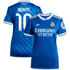 Adidas Kylian Mbappé Real Madrid Women's 2025/26 Third Replica Player Jerseys - Blue