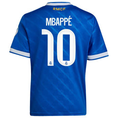 Adidas Kylian Mbappé Real Madrid Youth 2025/26 Third Replica Player Jerseys - Blue