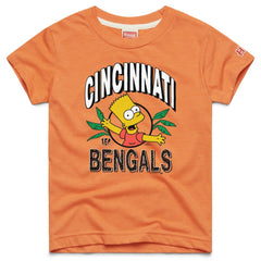 Cincinnati Bengals Homage x The Simpsons Youth Tri-Blend T-Shirt Orange - NFL