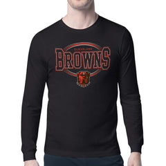 Cleveland Browns Starter Team Track Graphic Long Sleeve T-Shirt Black - NFL
