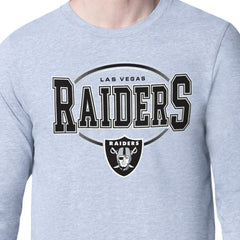Las Vegas Raiders Starter Team Track Graphic Long Sleeve T-Shirt Heather Gray - NFL