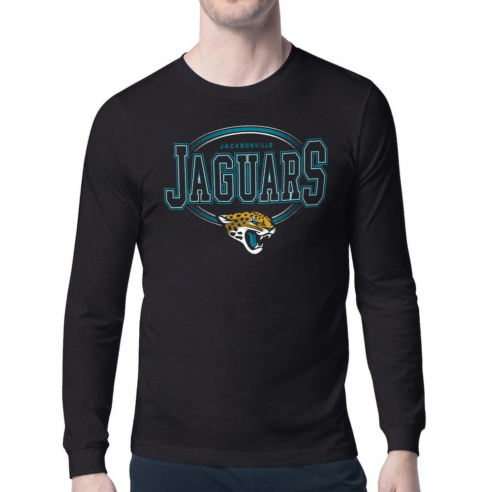 Jacksonville Jaguars Starter Team Track Graphic Long Sleeve T-Shirt Black - NFL
