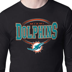 Miami Dolphins Starter Team Track Graphic Long Sleeve T-Shirt Black - NFL