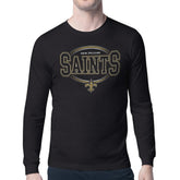 New Orleans Saints Starter Team Track Graphic Long Sleeve T-Shirt Black - NFL