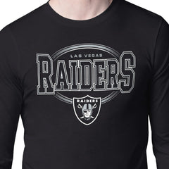 Las Vegas Raiders Starter Team Track Graphic Long Sleeve T-Shirt Black - NFL