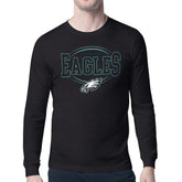 Philadelphia Eagles Starter Team Track Graphic Long Sleeve T-Shirt Black - NFL