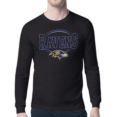 Baltimore Ravens Starter Team Track Graphic Long Sleeve T-Shirt Black - NFL