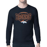 Denver Broncos Starter Team Track Graphic Long Sleeve T-Shirt Navy - NFL