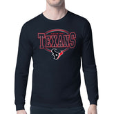 Houston Texans Starter Team Track Graphic Long Sleeve T-Shirt Navy - NFL