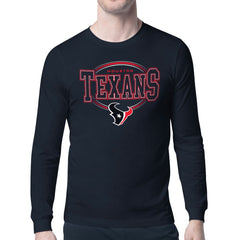Houston Texans Starter Team Track Graphic Long Sleeve T-Shirt Navy - NFL