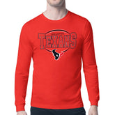 Houston Texans Starter Team Track Graphic Long Sleeve T-Shirt Red - NFL
