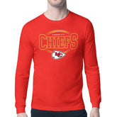 Kansas City Chiefs Starter Team Track Graphic Long Sleeve T-Shirt Red - NFL