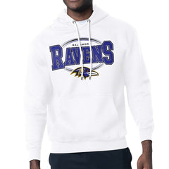 Baltimore Ravens Starter Team Track Graphic Pullover Hoodie White - NFL