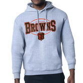 Cleveland Browns Starter Team Track Graphic Pullover Hoodie Heather Gray - NFL