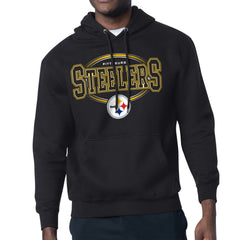 Pittsburgh Steelers Starter Team Track Graphic Pullover Hoodie Black - NFL