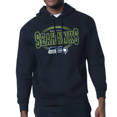 Seattle Seahawks Starter Team Track Graphic Pullover Hoodie College Navy - NFL