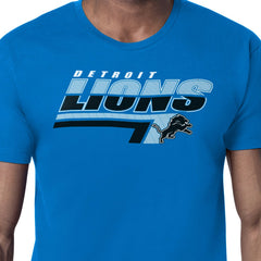 Detroit Lions Starter Logo Push Graphic T-Shirt Blue - NFL