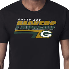 Green Bay Packers Starter Logo Push Graphic T-Shirt Black - NFL