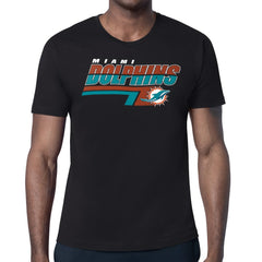 Miami Dolphins Starter Logo Push Graphic T-Shirt Black - NFL
