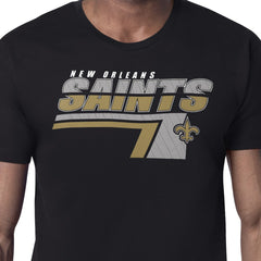 New Orleans Saints Starter Logo Push Graphic T-Shirt Black - NFL