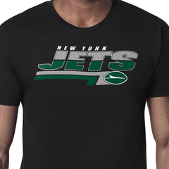 New York Jets Starter Logo Push Graphic T-Shirt Black - NFL