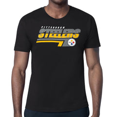 Pittsburgh Steelers Starter Logo Push Graphic T-Shirt Black - NFL