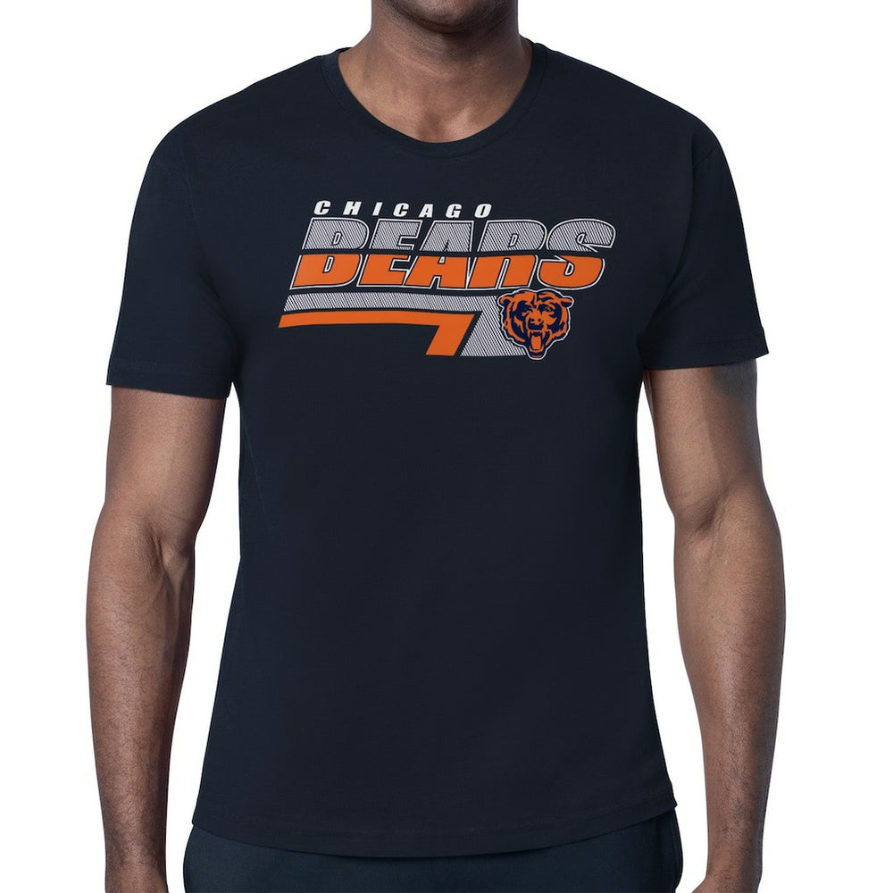 Chicago Bears Starter Logo Push Graphic T-Shirt Navy - NFL