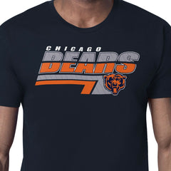 Chicago Bears Starter Logo Push Graphic T-Shirt Navy - NFL