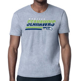 Seattle Seahawks Starter Logo Push Graphic T-Shirt Heather Gray - NFL