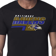 Baltimore Ravens Starter Logo Push Graphic T-Shirt Black - NFL