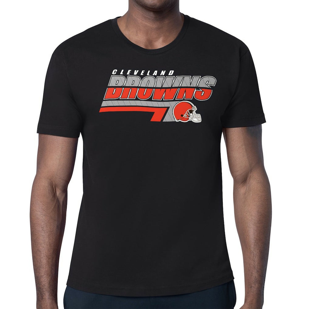 Cleveland Browns Starter Logo Push Graphic T-Shirt Black - NFL