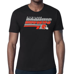 Cleveland Browns Starter Logo Push Graphic T-Shirt Black - NFL