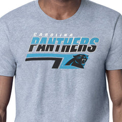 Carolina Panthers Starter Logo Push Graphic T-Shirt Heather Gray - NFL
