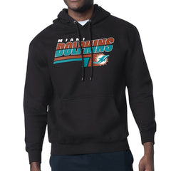 Miami Dolphins Starter Logo Push Graphic Hoodie Black - NFL