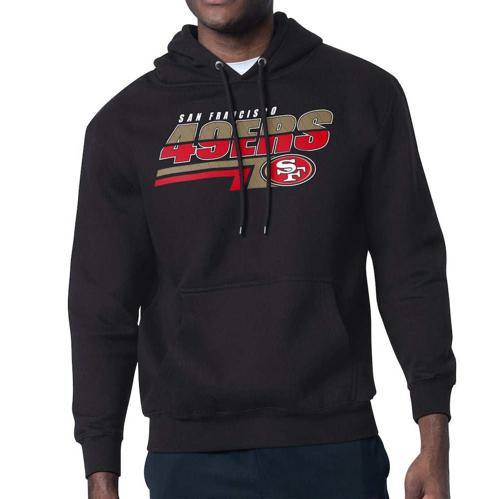 San Francisco 49ers Starter Logo Push Graphic Hoodie Black - NFL