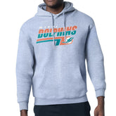 Miami Dolphins Starter Logo Push Graphic Hoodie Heather Gray - NFL