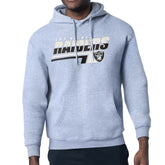 Las Vegas Raiders Starter Logo Push Graphic Hoodie Heather Gray - NFL
