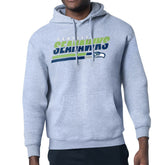 Seattle Seahawks Starter Logo Push Graphic Hoodie Heather Gray - NFL