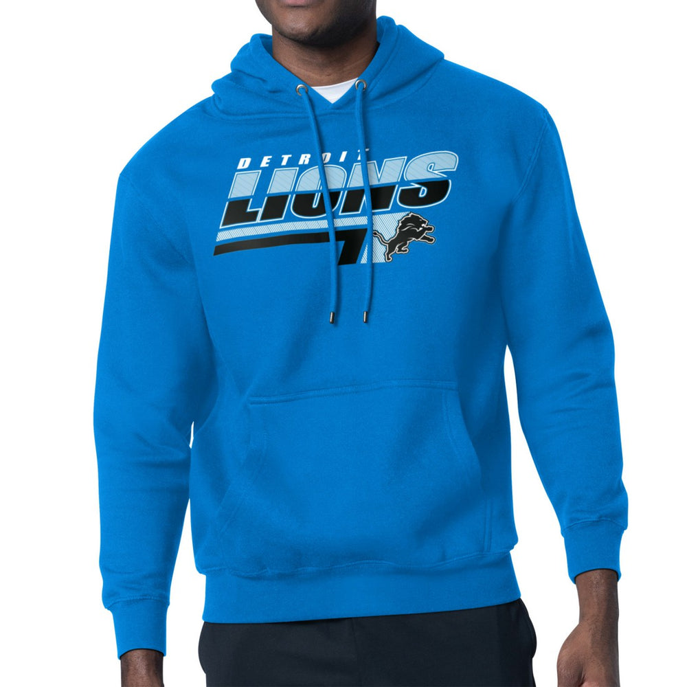 Detroit Lions Starter Logo Push Graphic Hoodie Blue - NFL