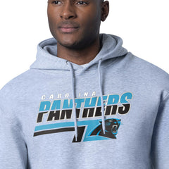 Carolina Panthers Starter Logo Push Graphic Hoodie Heather Gray - NFL