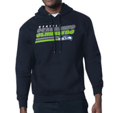 Seattle Seahawks Starter Logo Push Graphic Hoodie College Navy - NFL
